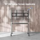 leaderhub Smart Board Stand for 55"- 86'' Smart Whiteboard, Electronic Whiteboard, Four Lockable Wheels for Smart Board for Classroom