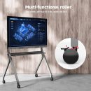 leaderhub Smart Board Stand for 55"- 86'' Smart Whiteboard, Electronic Whiteboard, Four Lockable Wheels for Smart Board for Classroom