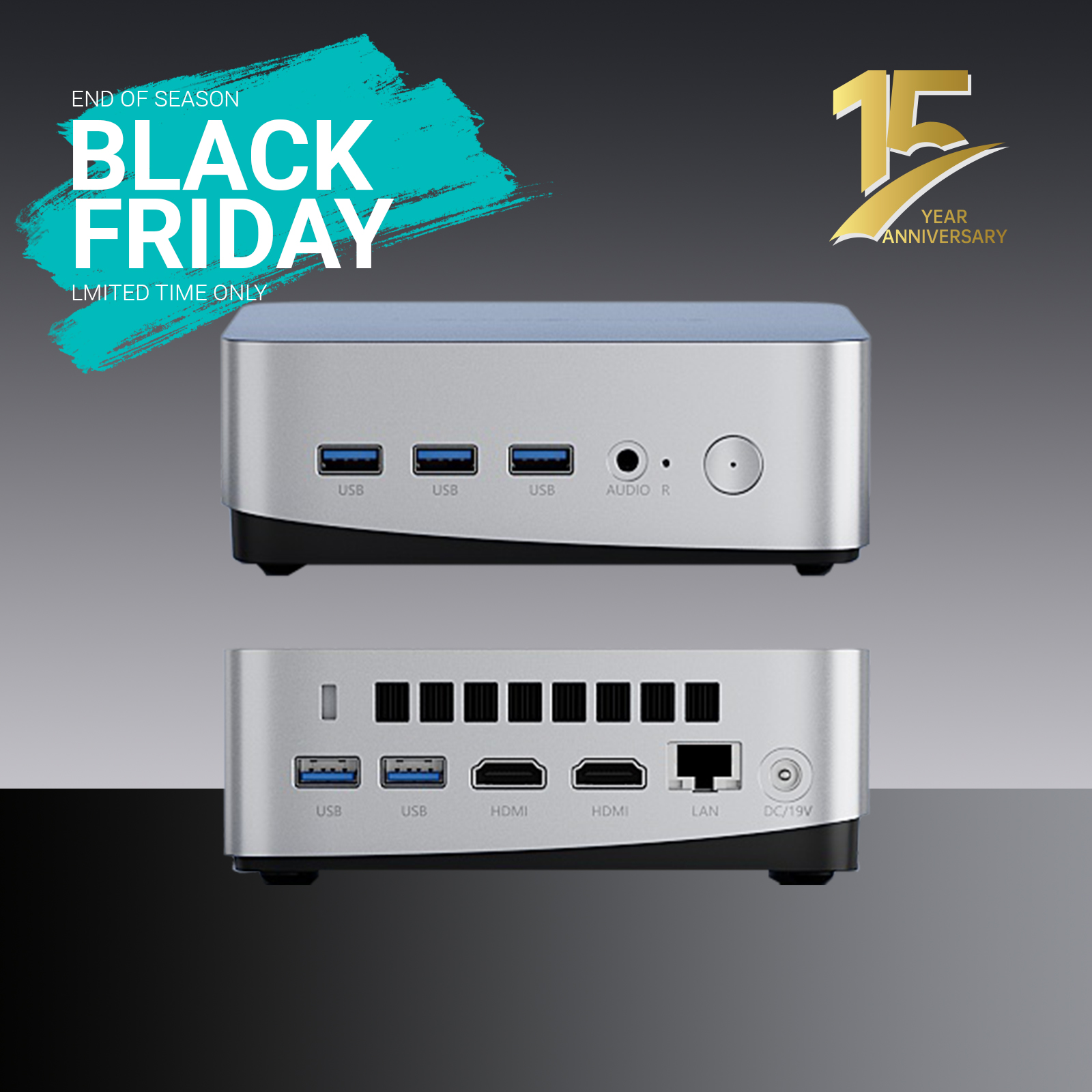 2025 leaderhub LP5C Mini PC i5-12450HX(Turbo 4.4 GHz) 16GB DDR4 X2 512GB (UP to 4TB) M.2 NVMe SSD, Mini Computers, USB 3.2, WiFi 6, BT5.2, RJ45 2.5G/ 4K Triple Display Desktop PC