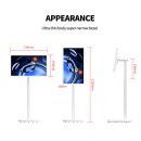 Leaderhub 4G+128G 32inch L32S Android Portable Monitor Touch tv Live Smart Screen, Portable Rotate Rotating Display on Wheels with Stand Rolling
