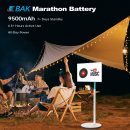 Leaderhub L27M 27" 8G+128G Live Smart Screen - Portable Rotating Touch Monitor w/Wheels, Android TV, Battery-Powered Mobile Stand for Camping, Kitchen & Outdoor Use