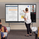 Leaderhub L65H L75H L86H L98H L110H 65/75/86/98/110 Inch LED 4K UHD Interactive Whiteboards Conference Flat Panel for Teaching/meetings