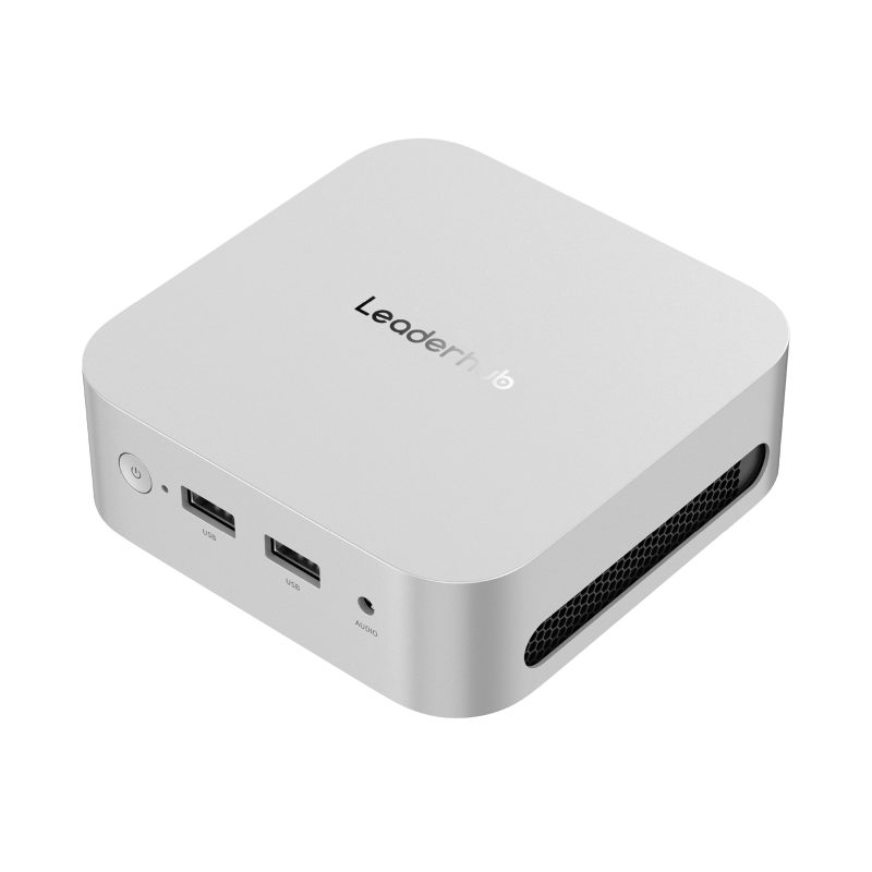Leaderhub LP1C MINI PC Alder Lake-N  N100 3.4Ghz  16GB RAM Sata*1  512G (Expandable up to 2T) Dual Display/WiFi 6/BT, Desktop Computer for Business,School,Office