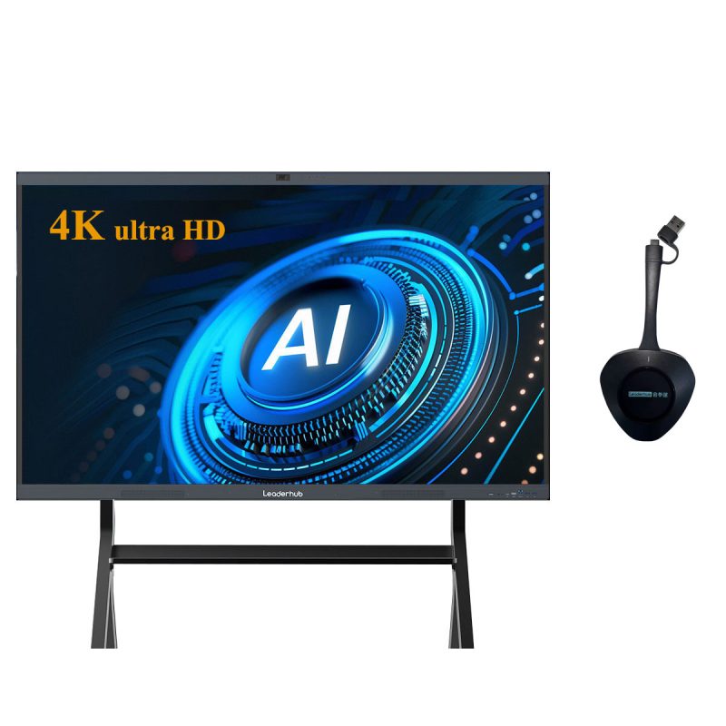 Leaderhub HM 65 inch Hybrid Conference Displays Interactive Flat Panel Touch Screen Digital Board For Classroom Conference ​Meeting Room Smart Board For Teaching Smart Whiteboard