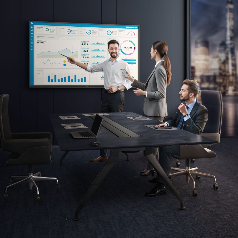 Leaderhub HM 65 inch Hybrid Conference Displays Interactive Flat Panel Touch Screen Digital Board For Classroom Conference ​Meeting Room Smart Board For Teaching Smart Whiteboard - Image 10