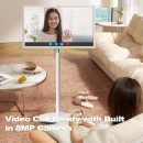 Leaderhub L27M 27" 8G+128G Live Smart Screen - Portable Rotating Touch Monitor w/Wheels, Android TV, Battery-Powered Mobile Stand for Camping, Kitchen & Outdoor Use