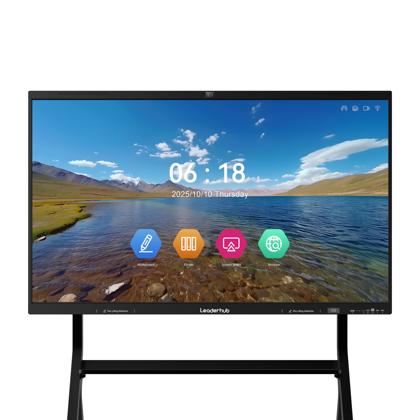 Leaderhub L75HPRO L86HPRO 75/86Inch High Configuration 4K Display 8+128GB Interactive Whiteboard for School Teaching and Convention Room