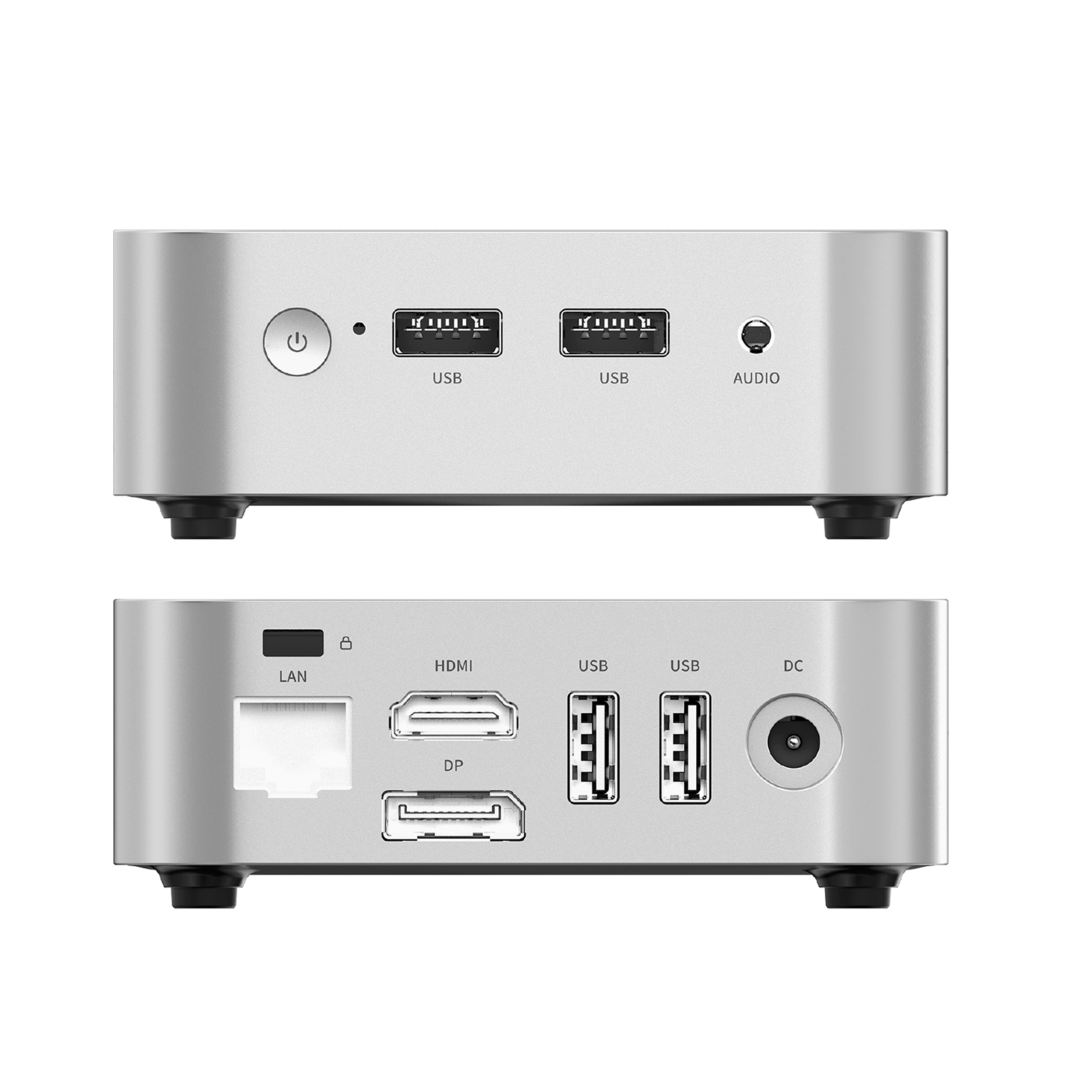 Leaderhub LP1C MINI PC Alder Lake-N N100 3.4Ghz 16GB RAM Sata*1 512G (Expandable up to 2T) Dual Display/WiFi 6/BT, Desktop Computer for Business,School,Office