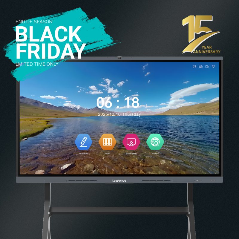 Leaderhub L65H L75H L86H L98H L110H  4K UHD Interactive Whiteboards Conference Flat Panel for Teaching/meetings