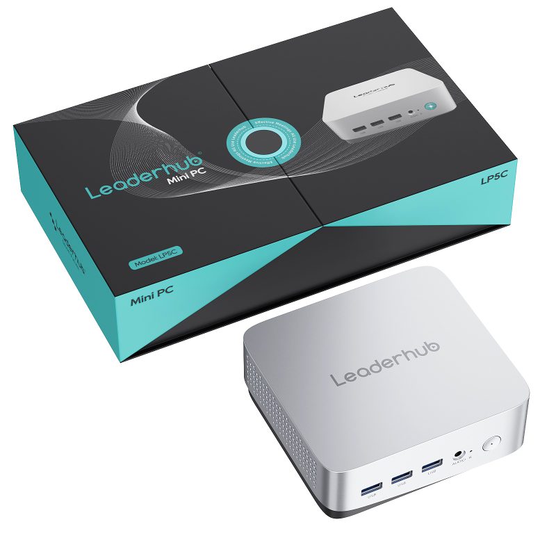2025 leaderhub LP5C Mini PC i5-12450HX(Turbo 4.4 GHz) 16GB DDR4 X2
