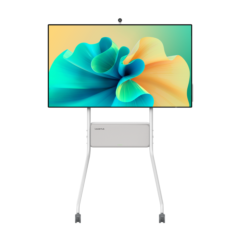 Leaderhub Ultra U55 8G+128G 55inch Smart Board With Stand ,Amazing rotate Touch Smart Screen on Wheels with Stand Rolling