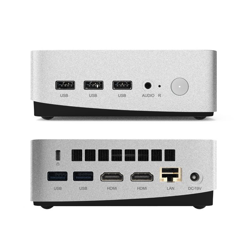 2025 leaderhub LP5C Mini PC i5-12450HX(Turbo 4.4 GHz) 16GB DDR4 X2 512GB (UP to 4TB) M.2 NVMe SSD, Mini Computers, USB 3.2, WiFi 6, BT5.2, RJ45 2.5G/ 4K Triple Display Desktop PC