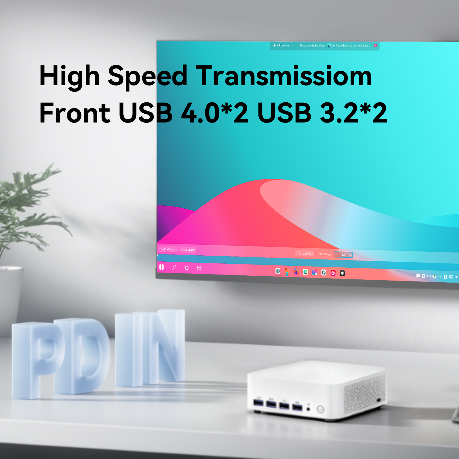 2026 leaderhub A6 Mini PC AMD R7-6800U DDR5 32GB UP TO64G 1T SSD NVMe SSD, Mini Computers, USB 4.0, WiFi 6e, BT5.2, RJ45*2 2.5G/ 4K Triple Display Desktop PC - Image 6