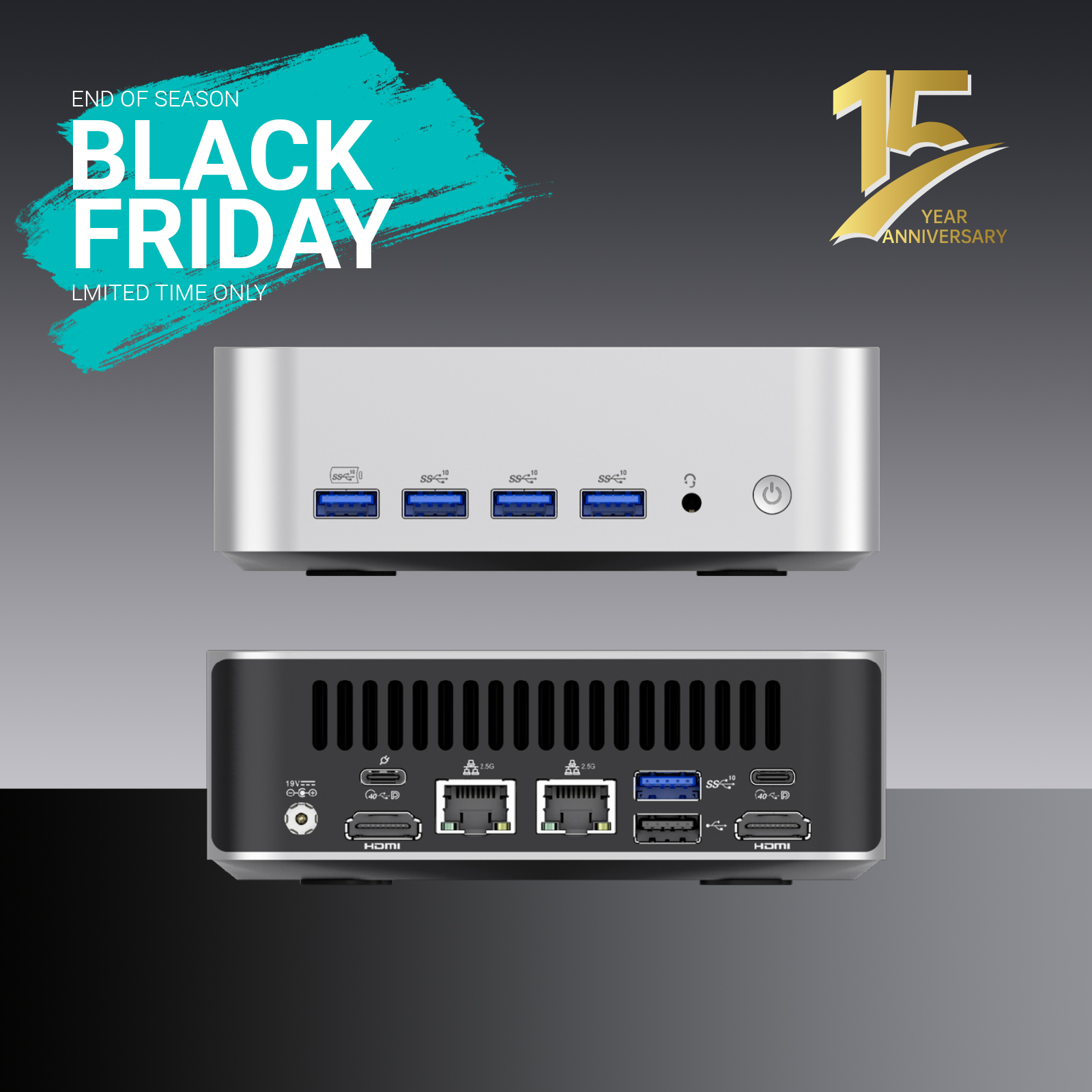 2026 leaderhub A6 Mini PC 2.5G/ 4K Display Four-screen display AMD R7-6800U DDR5 32GB UP TO64G 1T SSD NVMe SSD, Mini Computers, USB 4.0, WiFi 6e, BT5.2, RJ45*2  Desktop PC