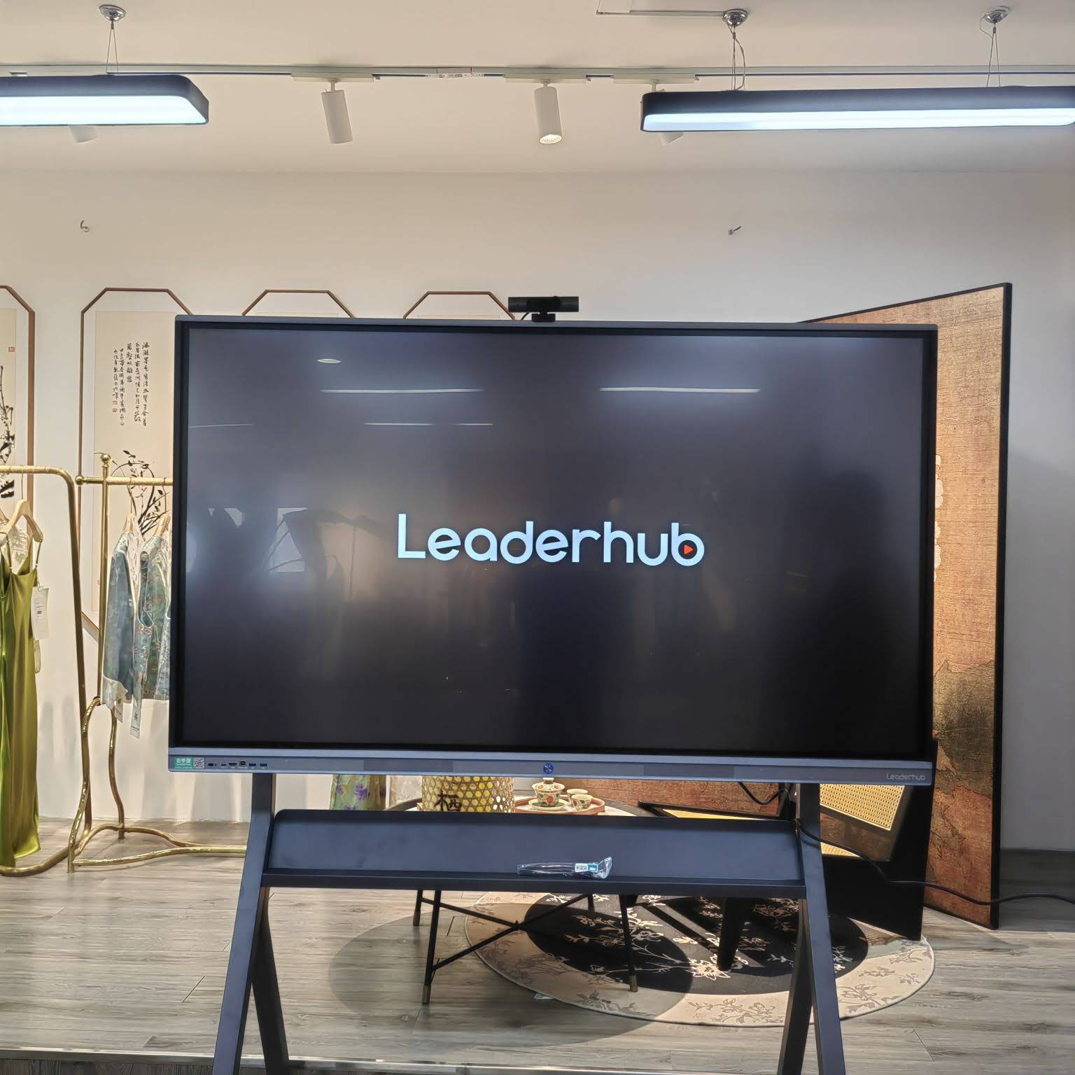 Smart whiteboard used in a modern classroom training session