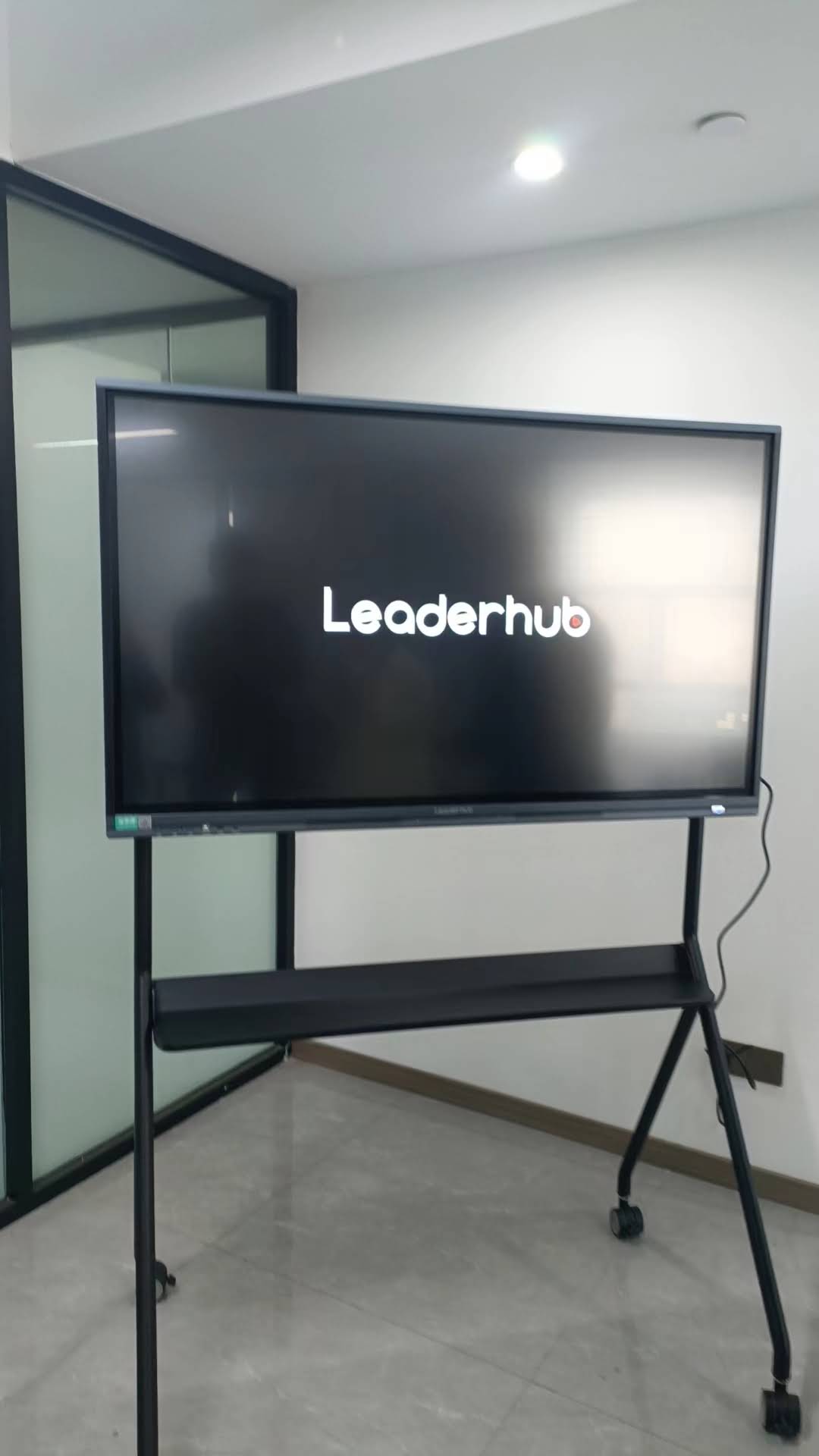 Interactive classroom technology demonstration on smart whiteboard