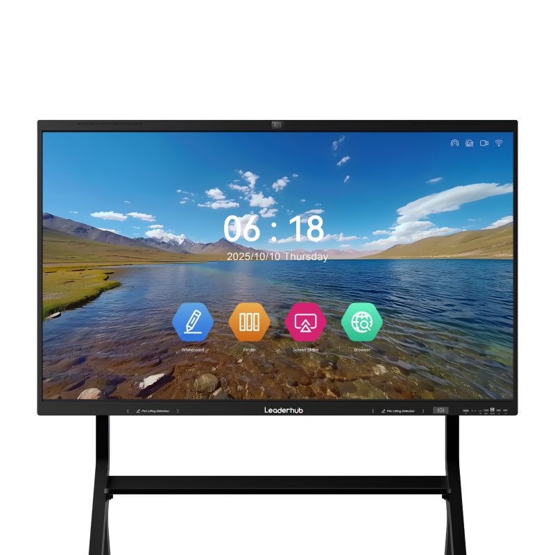 Leaderhub L75HPRO L86HPRO 75/86Inch High Configuration 4K Display 8+128GB Interactive Whiteboard for School Teaching and Convention Room