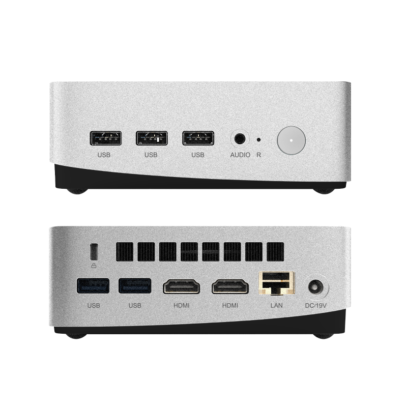 2025 leaderhub LP5C Mini PC i5-12450HX(Turbo 4.4 GHz) 16GB DDR4 X2 512GB (UP to 4TB) M.2 NVMe SSD, Mini Computers, USB 3.2, WiFi 6, BT5.2, RJ45 2.5G/ 4K Triple Display Desktop PC