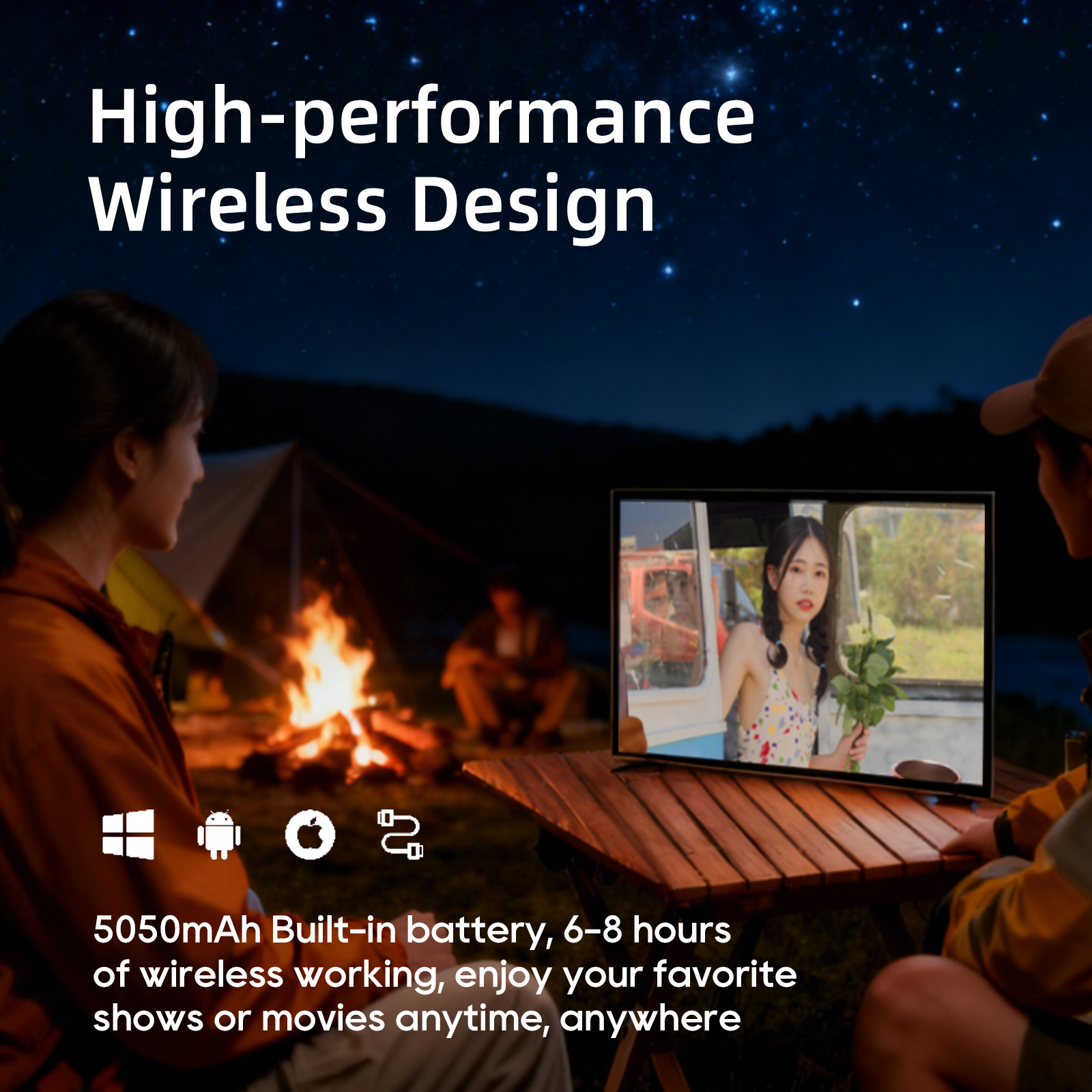 Leaderhub U24M Portable Smart Screen 24.5inch 8GB RAM 128GB ROM 800W 4K Camera Wifi Bluetooth - Image 6