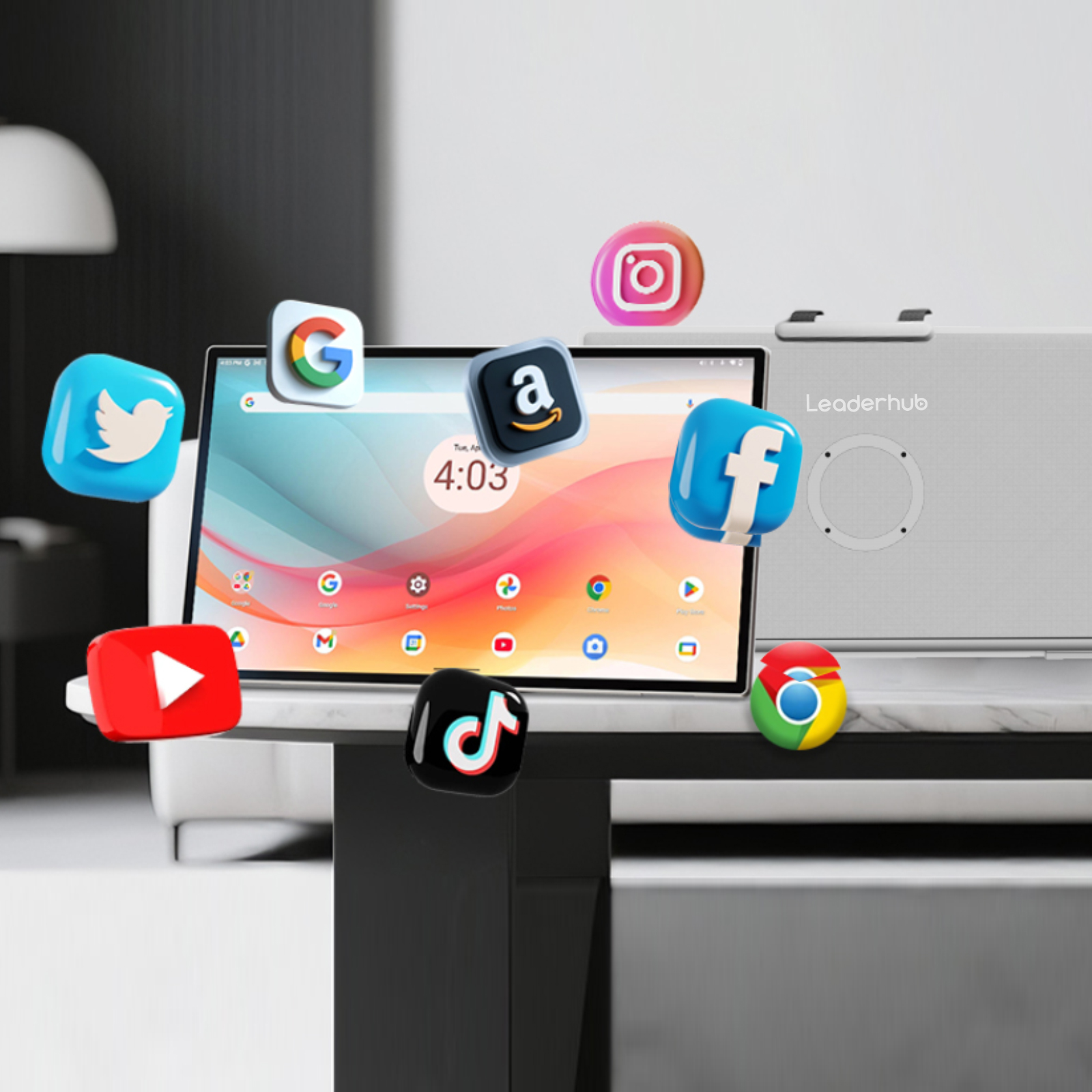 Leaderhub U24M Portable Smart Screen 24.5inch 8GB RAM 128GB ROM 800W 4K Camera Wifi Bluetooth - Image 7